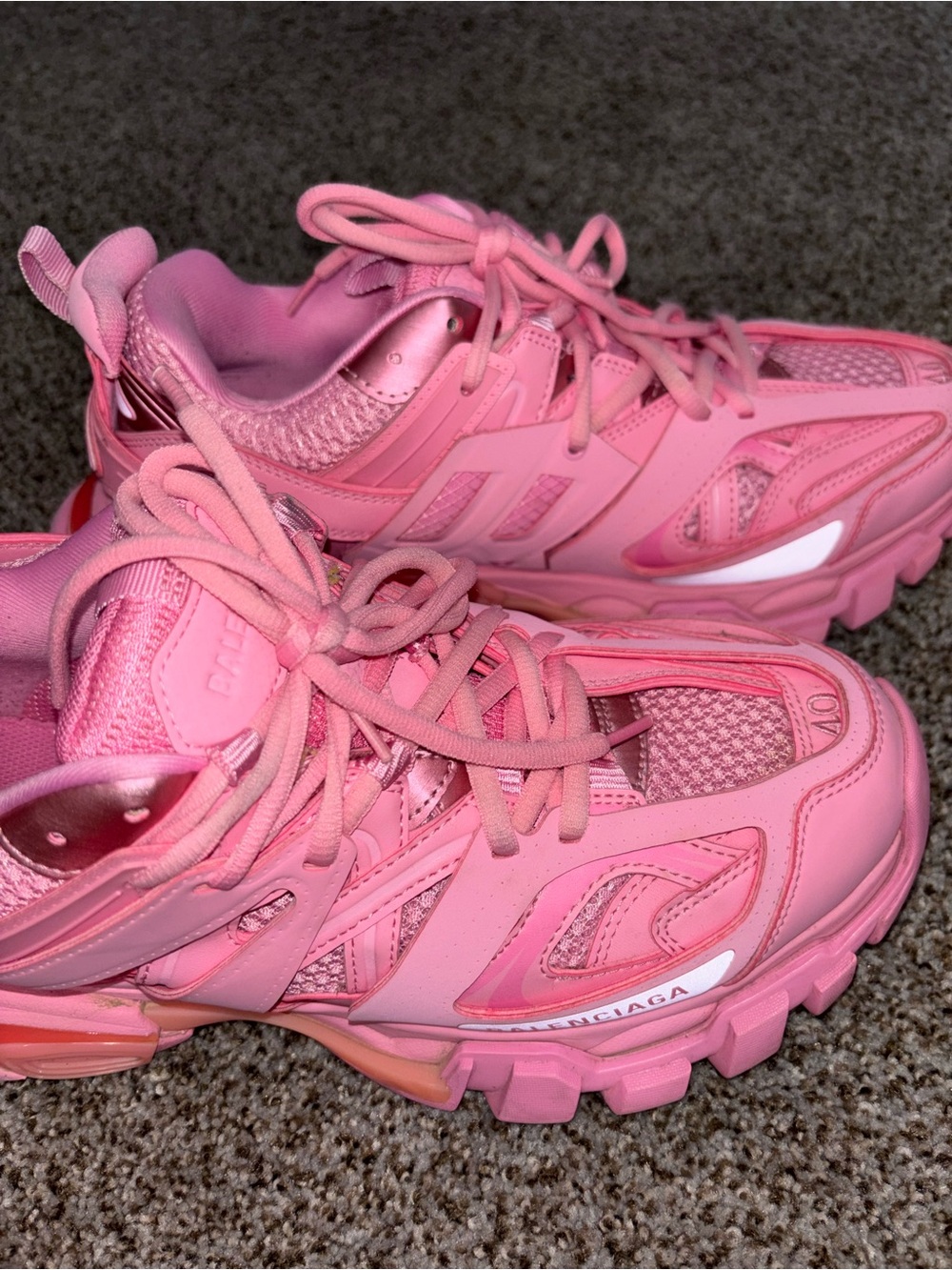 Balenciaga Women's Pink Track Sneakers - Picture 6 of 7